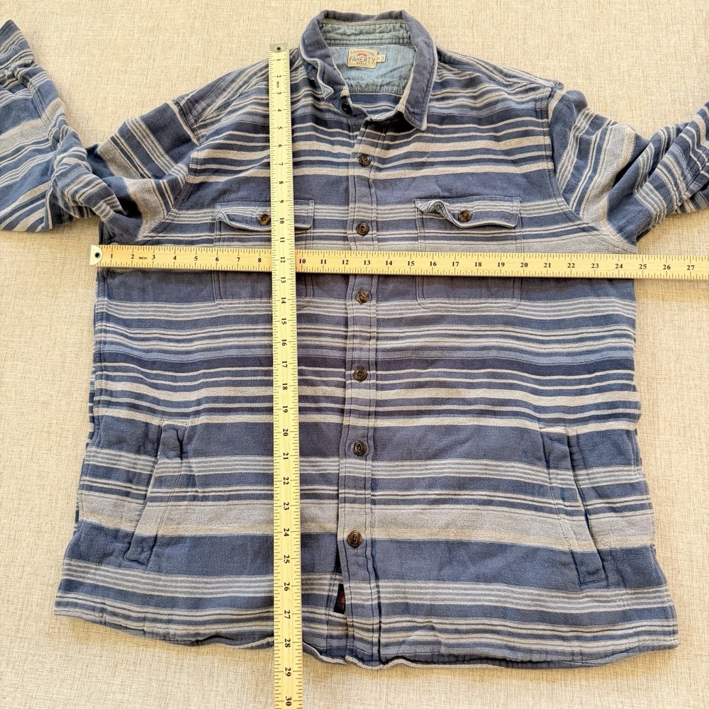 Faherty Durango CPO Workshirt ShacketOvershirt Men's XL 100% Cotton Flannel - Picture 8 of 8